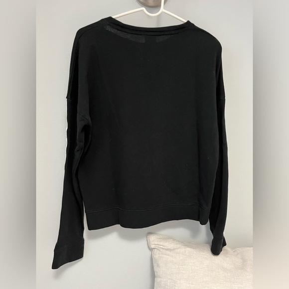 Victoria's Secret PINK Black Crewneck - Picture 3 of 3